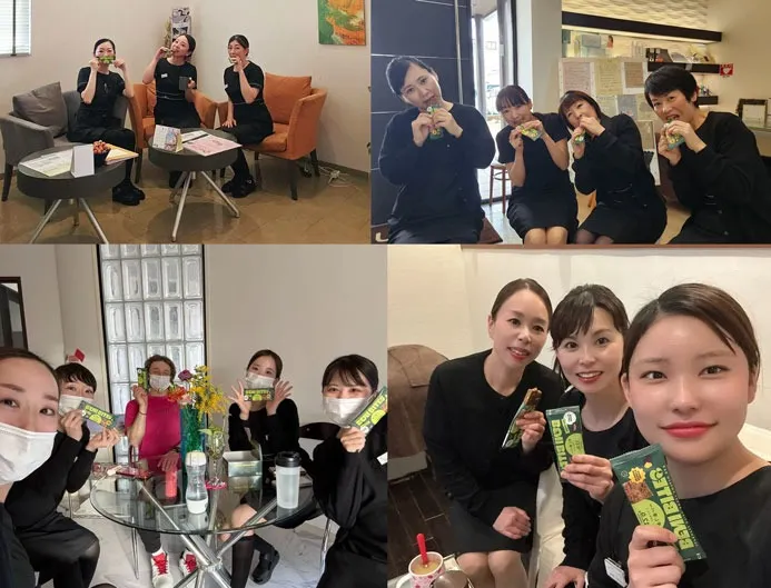 エステWAM スタッフおやつタイム